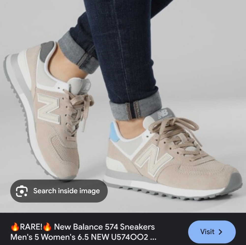 New Balance  Saude 574 Sneakers Rare Color Light Blue  And Gray